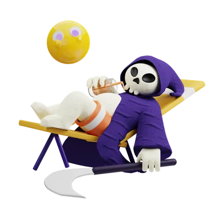 Retired Reaper  3D Illustration