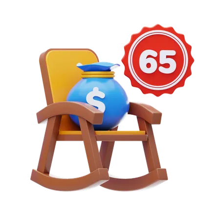 Retirement Age  3D Icon