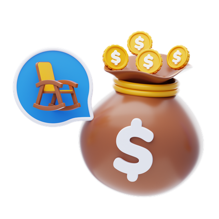 Retirement Budget  3D Icon