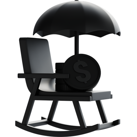 Retirement Insurance  3D Icon