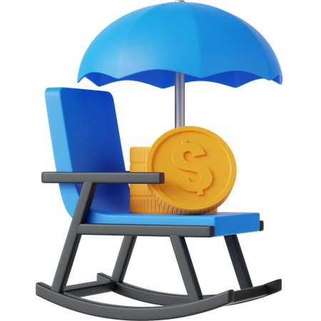 Retirement Insurance  3D Icon