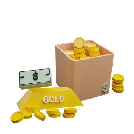 Retirement Savings  3D Icon