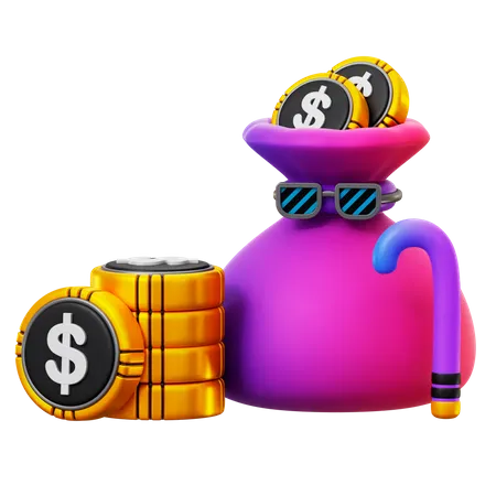 Retirement Savings 3D Icon