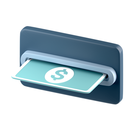 Retirar dinero  3D Icon