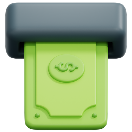 Retiro de efectivo  3D Icon