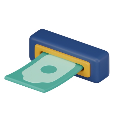 Retiro de efectivo  3D Icon