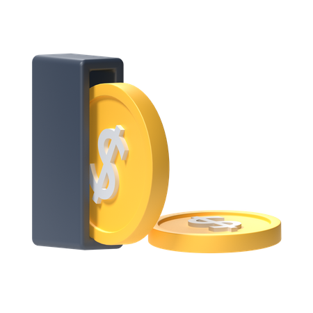 Retiro de monedas  3D Icon