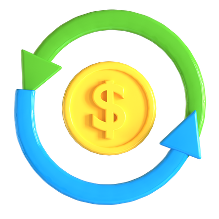 Devolução de dinheiro  3D Icon