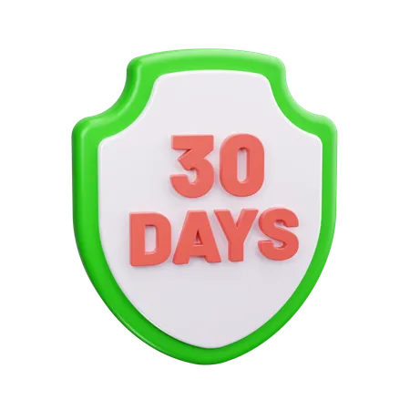 30 dias de retorno  3D Icon