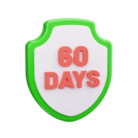 60 dias de retorno  3D Icon