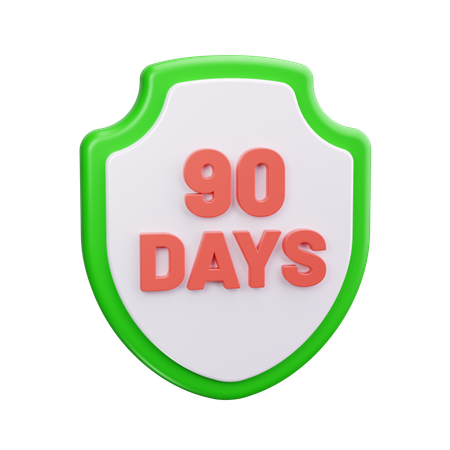 90 dias de retorno  3D Icon