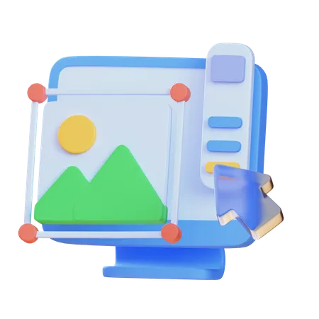 Retouche photo  3D Icon