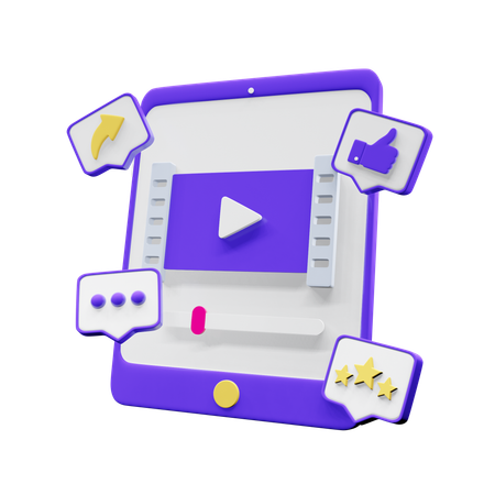 Retour vidéo  3D Icon