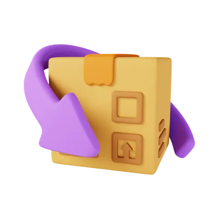 Paket zurückgeben  3D Icon