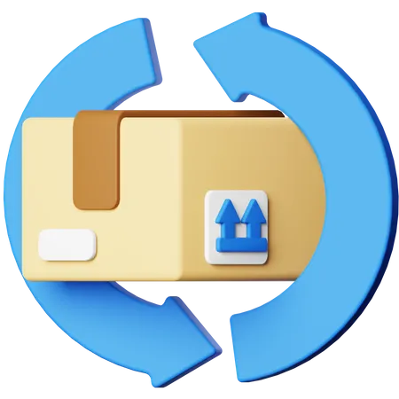 Rücksendepaket  3D Icon