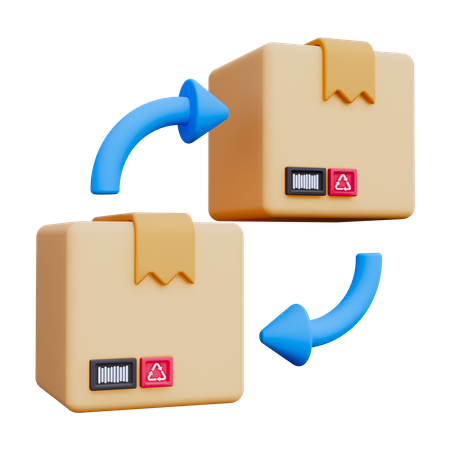 Rücksendepaket  3D Icon