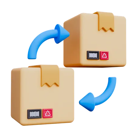 Rücksendepaket  3D Icon