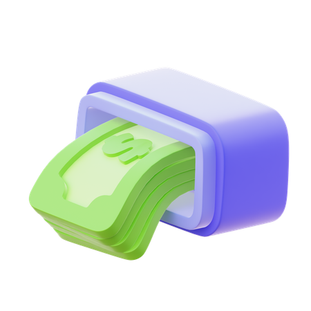 Retrait d'argent  3D Icon