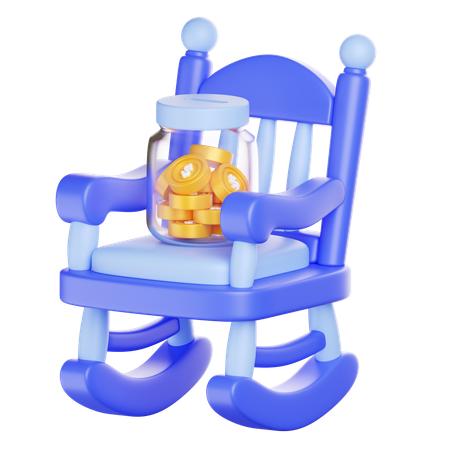 Investissement de retraite  3D Icon
