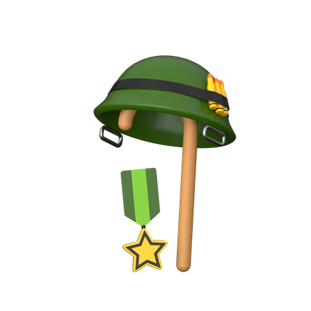 Retraite militaire  3D Icon