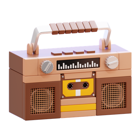 Retro Boombox  3D Icon