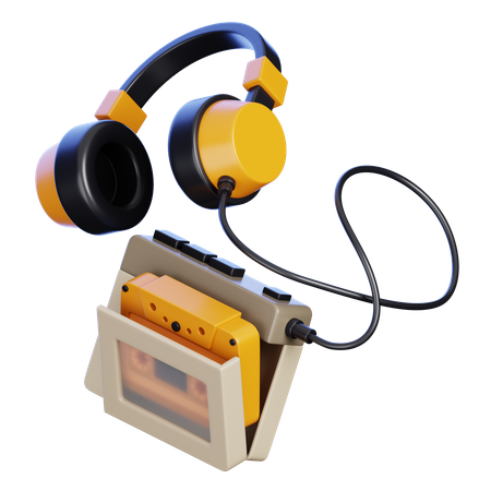 Retro Cassette MP3 Player  3D Icon