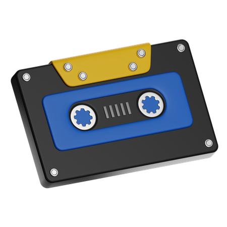 레트로 카세트 테이프  3D Icon