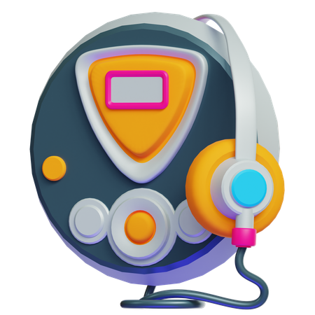 Retro-CD-Player  3D Icon