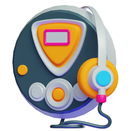 Retro-CD-Player  3D Icon