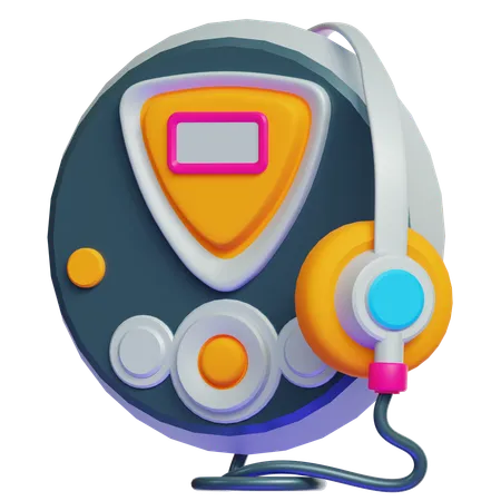 RETRO CD PLAYER  3D Icon