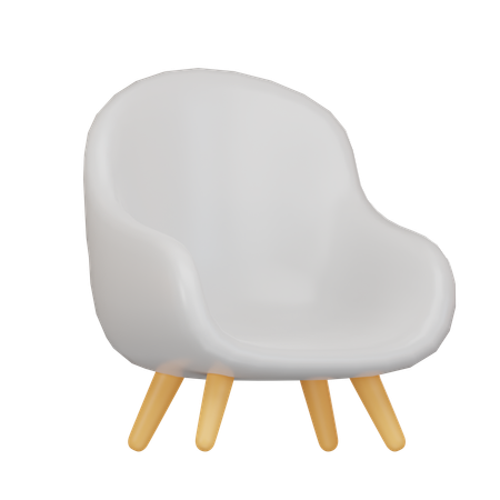Retro Chair  3D Icon
