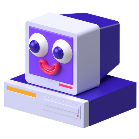 Retrô com olhos  3D Icon