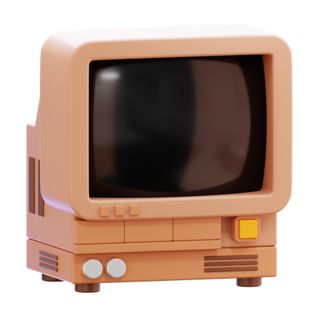 Retro Computer  3D Icon
