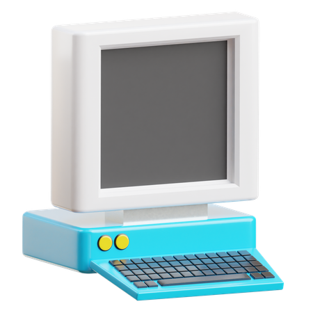 Retro Computer  3D Icon