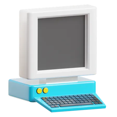 Retro Computer  3D Icon