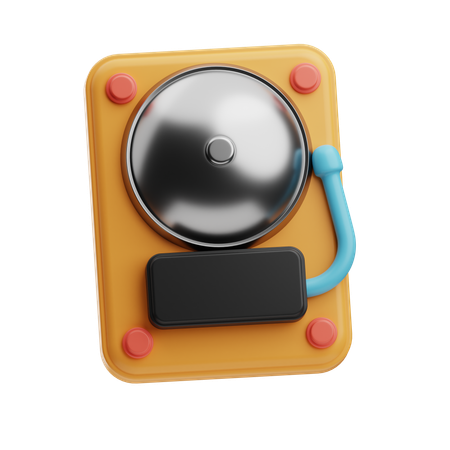 Retro Doorbell  3D Icon