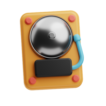 Retro Doorbell  3D Icon