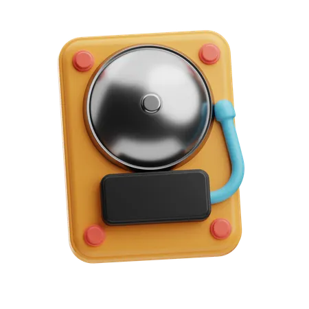 Retro Doorbell  3D Icon