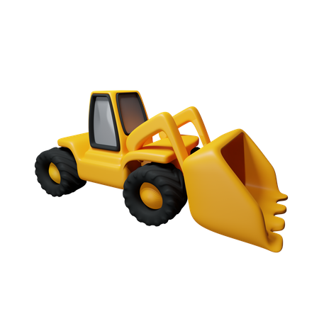 Retro escavadeira  3D Icon