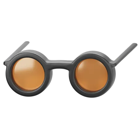 Retro Eyeglasses  3D Icon