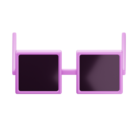 Retro Eyeglasses  3D Icon