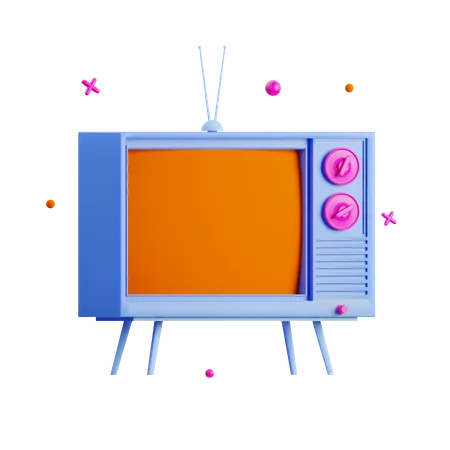 Retro-Fernseher  3D Icon