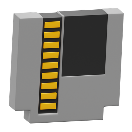 Retro Game Cassete 3D Icon