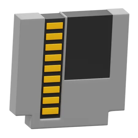 Retro Game Cassete 3D Icon