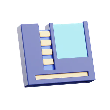 Retro Game Cassette  3D Icon