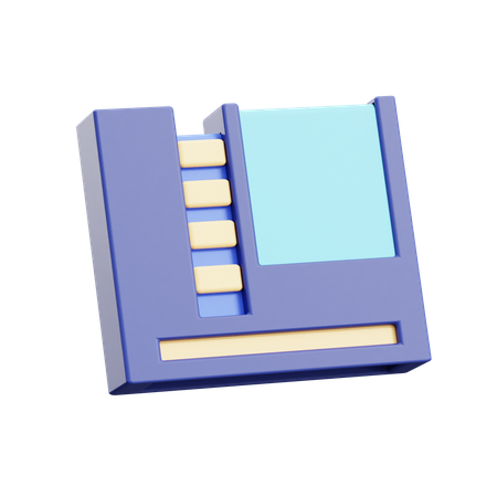 Retro Game Cassette  3D Icon