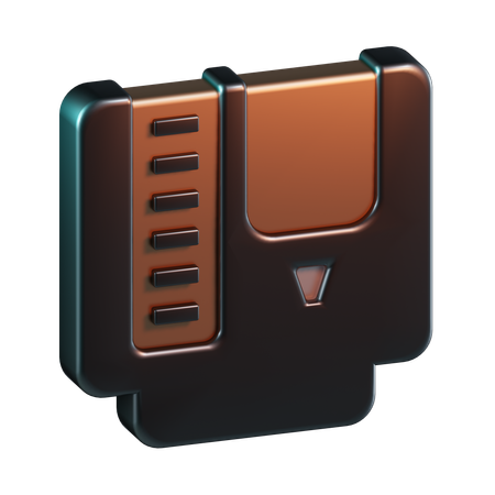 Retro Game Cassette  3D Icon