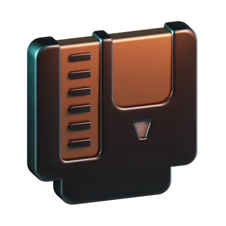 Retro Game Cassette  3D Icon