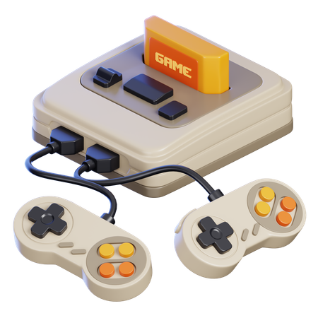 Retro Game Console  3D Icon