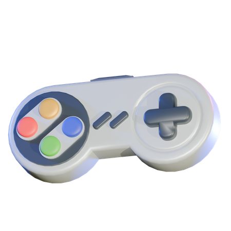 Retro Gamepad  3D Icon